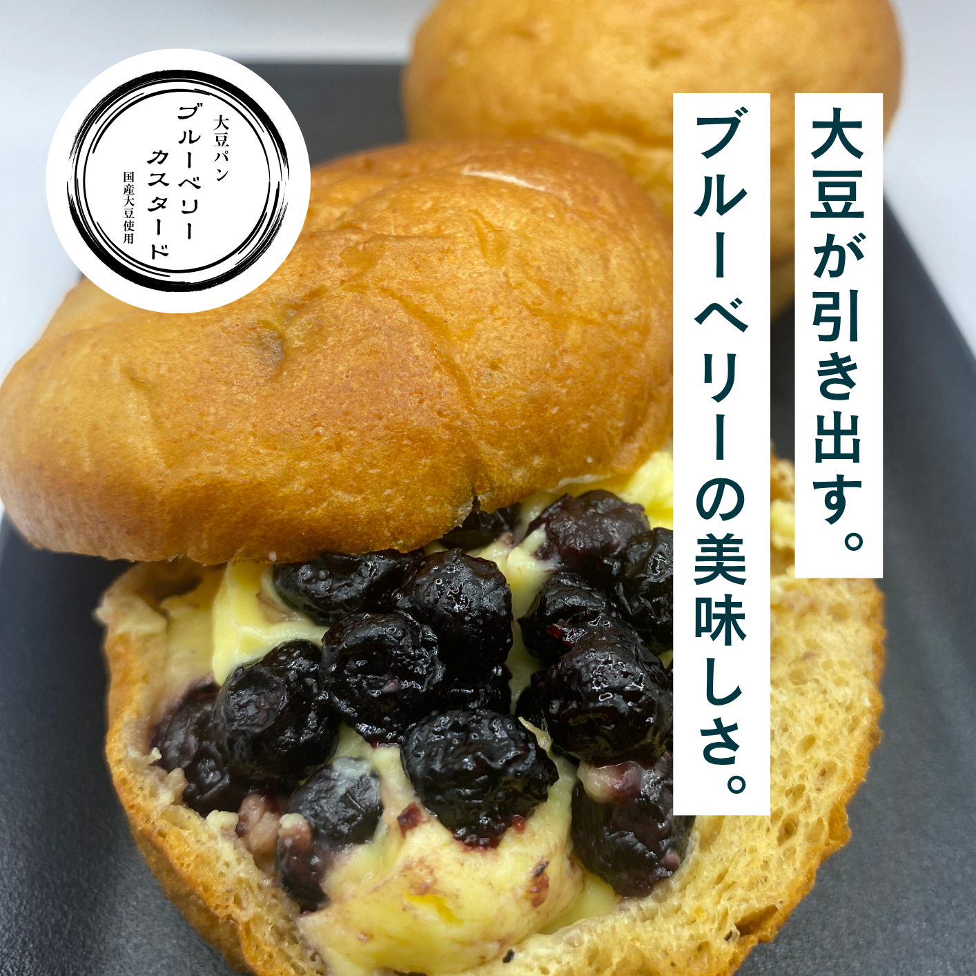 ブルーベリーカスタード　２個セット