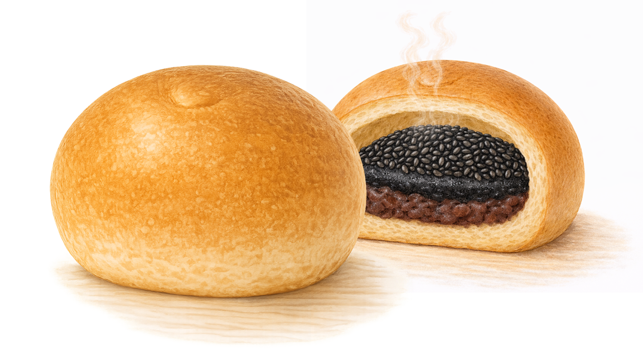 黒ゴマつぶあん６個セット