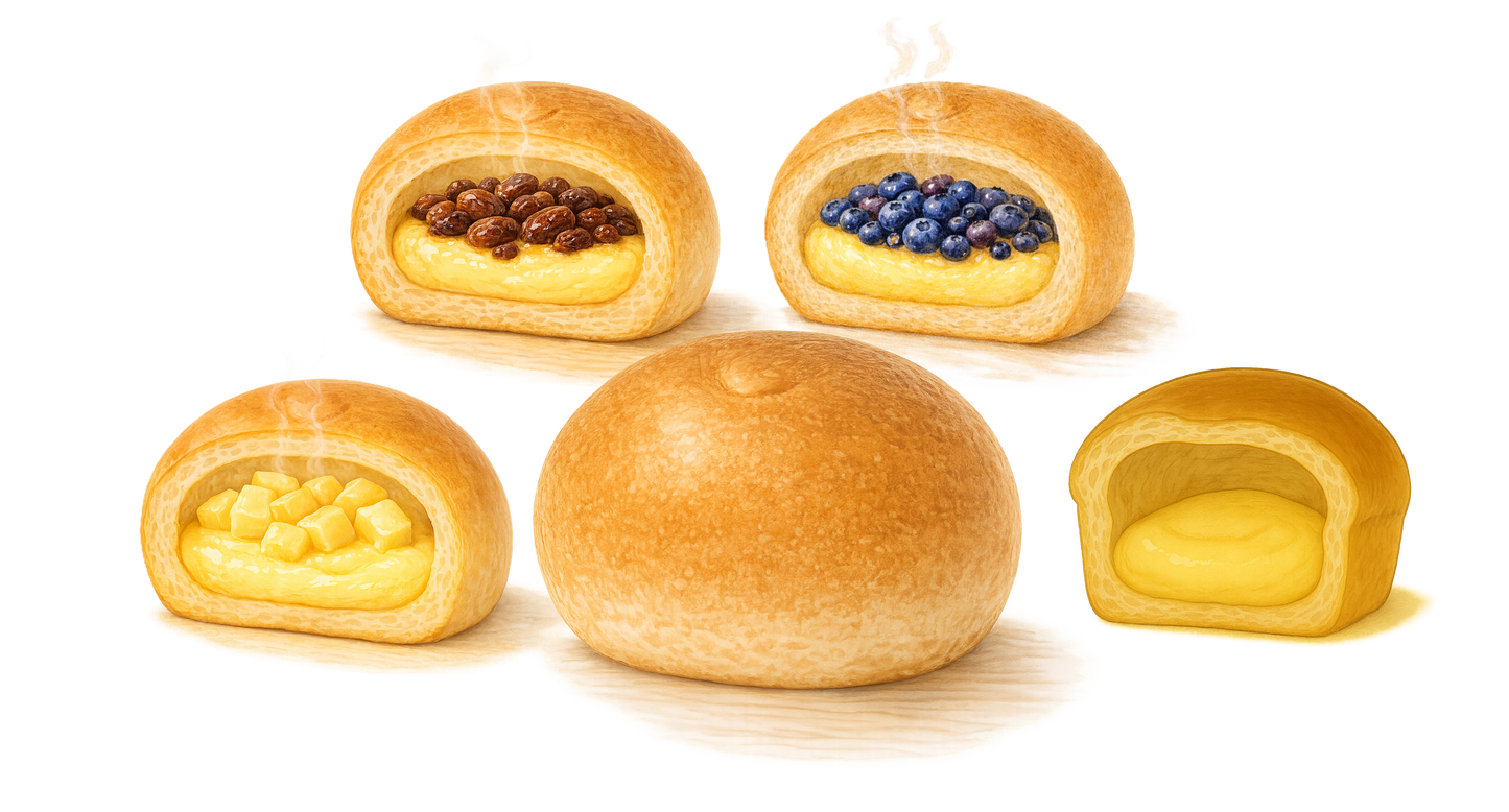 【送料無料】クリーム＆フルーツ　バラエティ８個セット