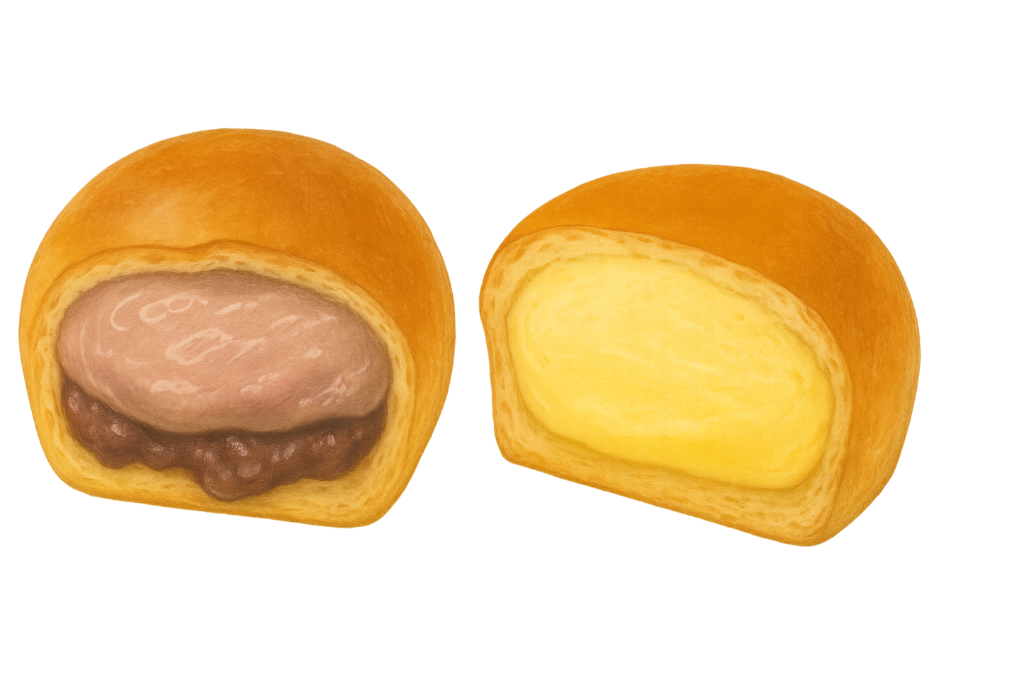 クリーミーあんぱん＆生豆乳カスタード アソート８個セット