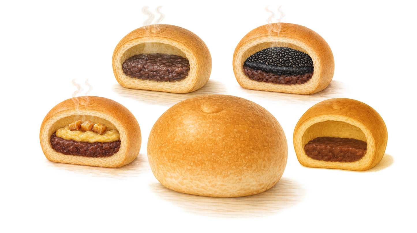 【送料無料】絶品あんぱん　バラエティ８個セット